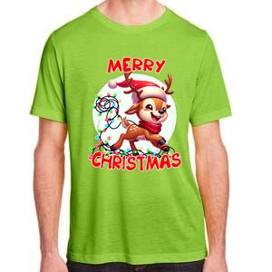 Merry Christmas Christmas Reindeer Christmas Lights Tangled Tank Top Adult ChromaSoft Performance T-Shirt