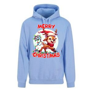 Merry Christmas Christmas Reindeer Christmas Lights Tangled Tank Top Unisex Surf Hoodie