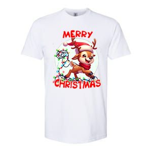 Merry Christmas Christmas Reindeer Christmas Lights Tangled Tank Top Softstyle CVC T-Shirt