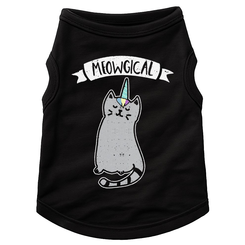 Meowgical Caticorn Cat Unicorn Magical Creature Gift Doggie Tank
