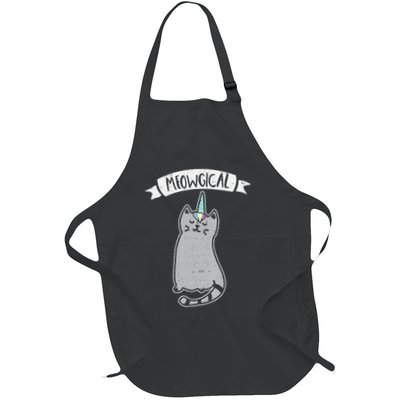 Meowgical Caticorn Cat Unicorn Magical Creature Gift Apron