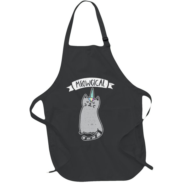 Meowgical Caticorn Cat Unicorn Magical Creature Gift Apron