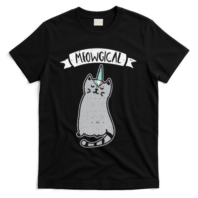 Meowgical Caticorn Cat Unicorn Magical Creature Gift T-Shirt