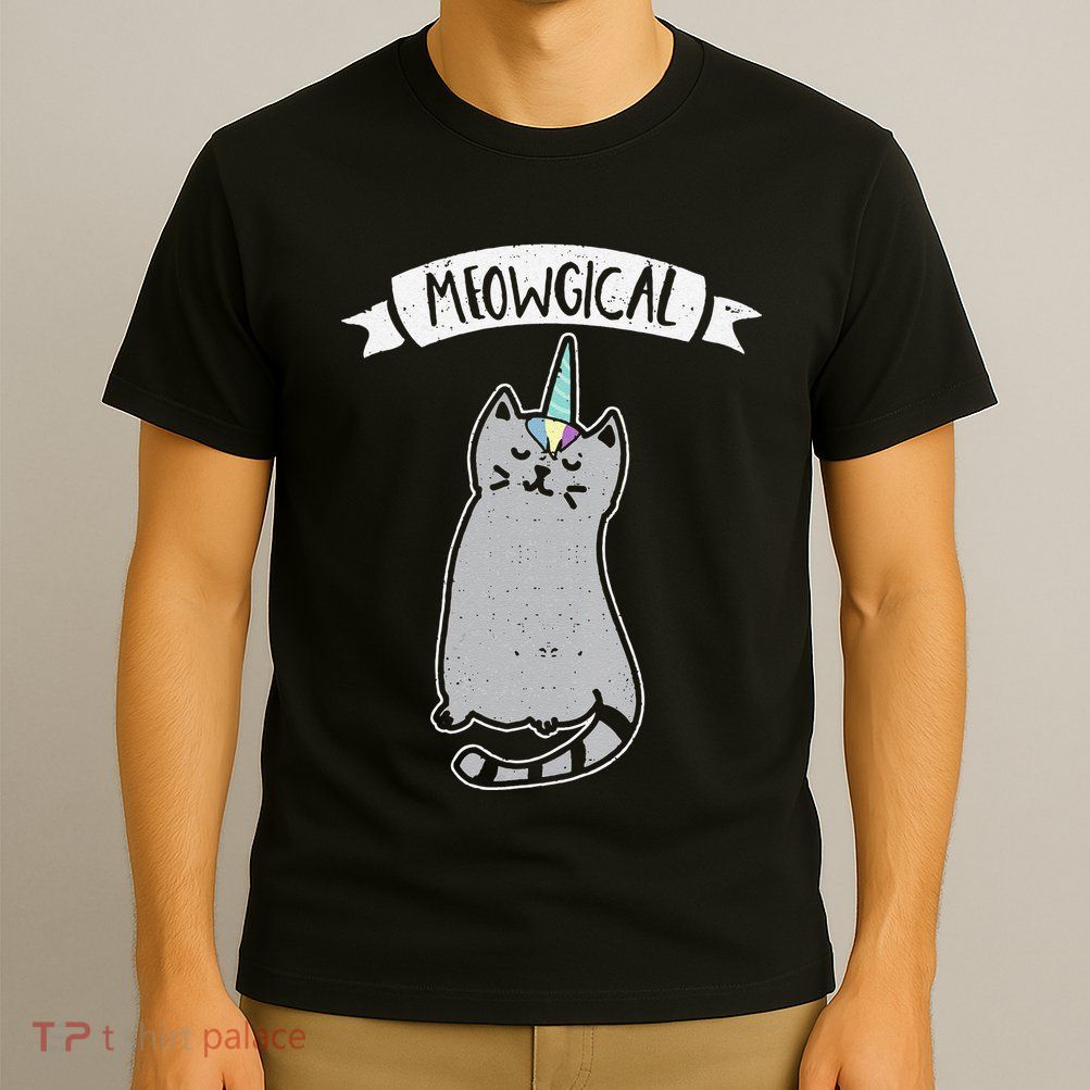 Meowgical Caticorn Cat Unicorn Magical Creature Gift T-Shirt