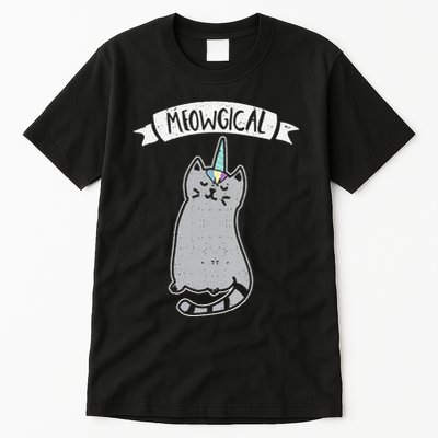 Meowgical Caticorn Cat Unicorn Magical Creature Gift Tall T-Shirt