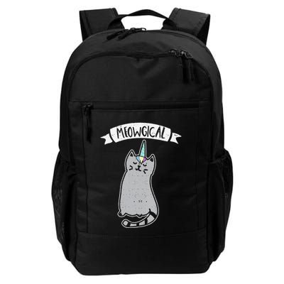 Meowgical Caticorn Cat Unicorn Magical Creature Gift Backpack