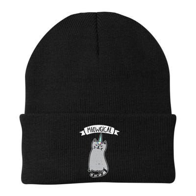 Meowgical Caticorn Cat Unicorn Magical Creature Gift Beanie