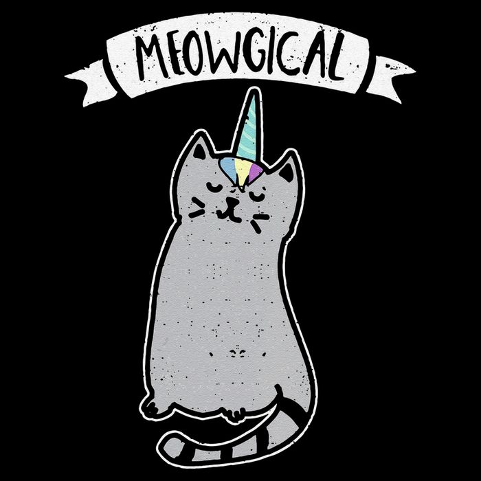 Meowgical Caticorn Cat Unicorn Magical Creature Gift Drawstring Bag