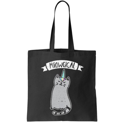 Meowgical Caticorn Cat Unicorn Magical Creature Gift Bag