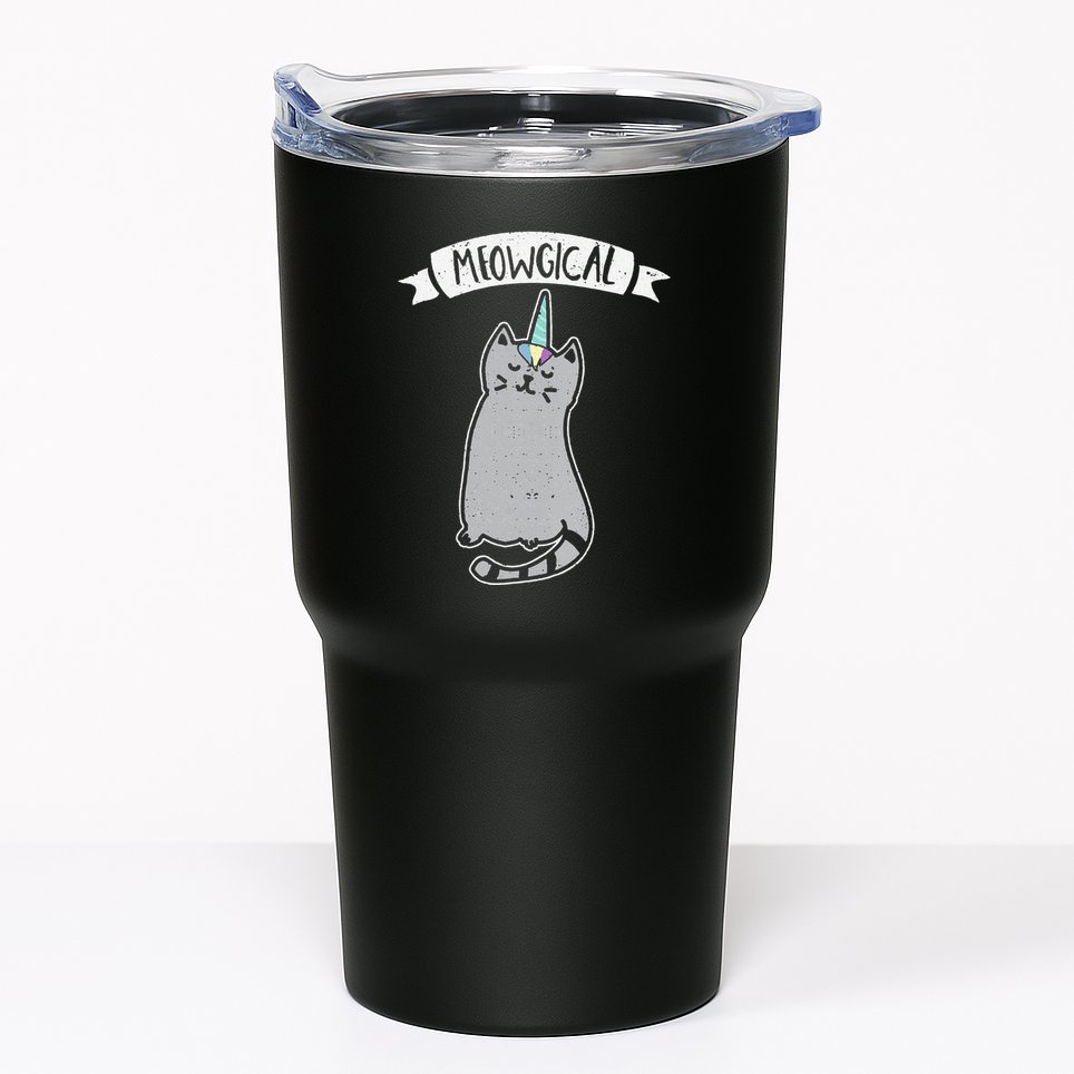 Meowgical Caticorn Cat Unicorn Magical Creature Gift Tumbler