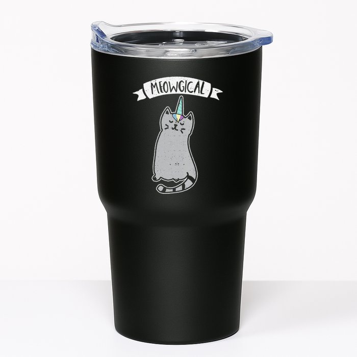 Meowgical Caticorn Cat Unicorn Magical Creature Gift Tumbler