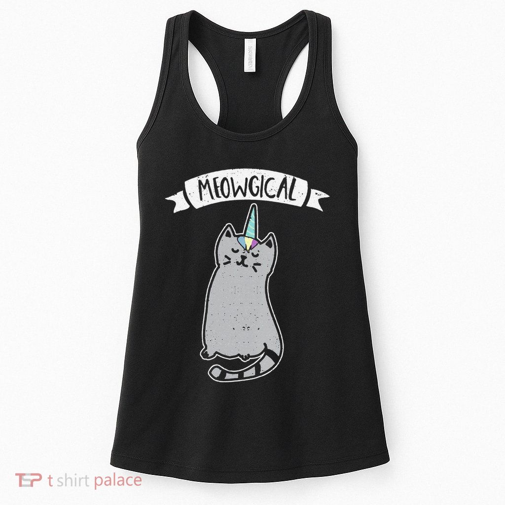 Meowgical Caticorn Cat Unicorn Magical Creature Gift Womens Tank Top