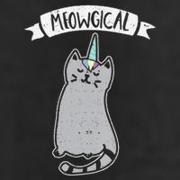 Meowgical Caticorn Cat Unicorn Magical Creature Gift Golf Towel
