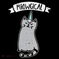 Meowgical Caticorn Cat Unicorn Magical Creature Gift Womens T-Shirt