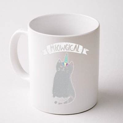 Meowgical Caticorn Cat Unicorn Magical Creature Gift Coffee Mug