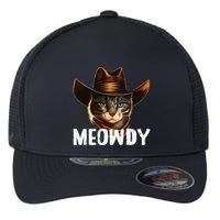 Meowdy Cat Cow Funny Cat Meme Flexfit Unipanel Trucker Cap