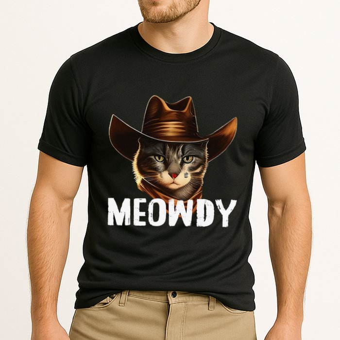 Meowdy Cat Cow Funny Cat Meme Cooling Performance Crew T-Shirt