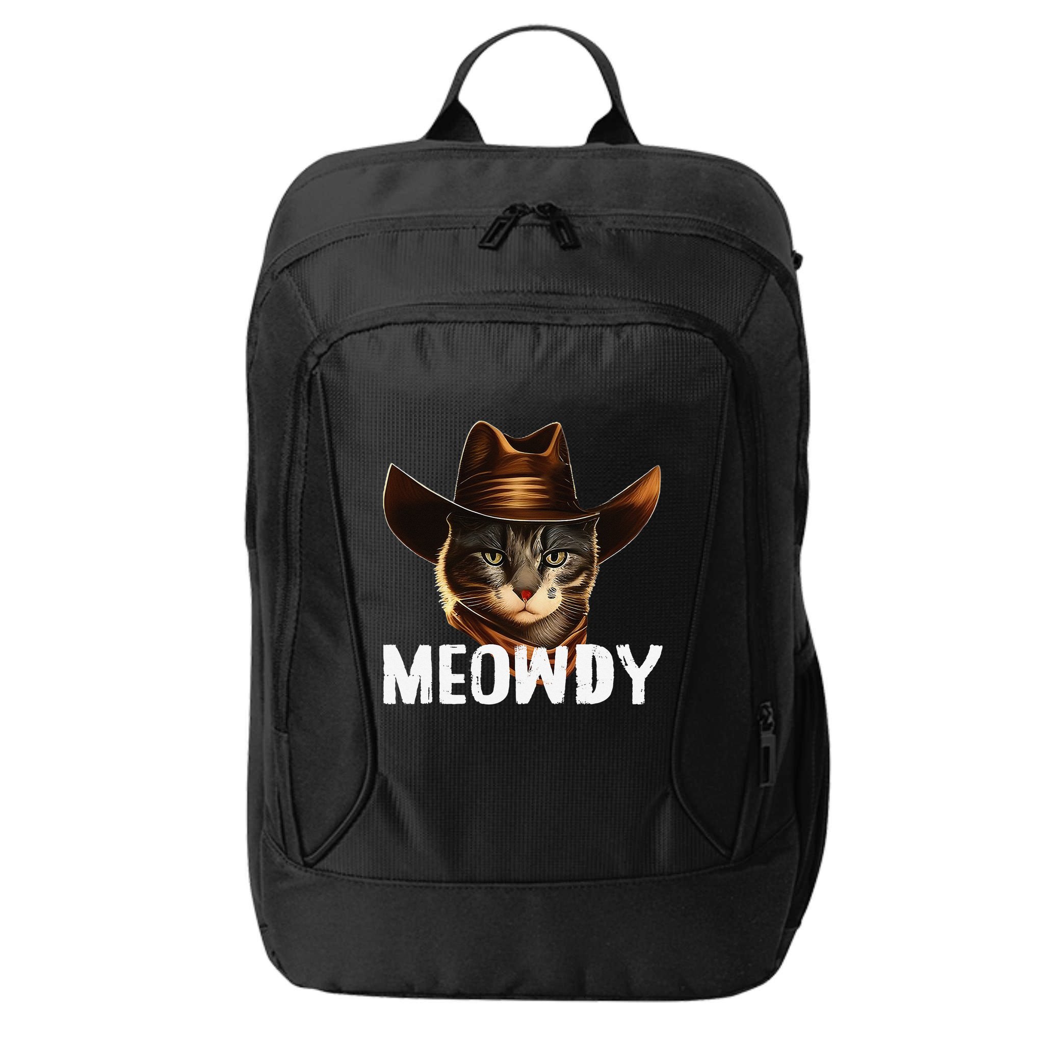 Meowdy Cat Cow Funny Cat Meme City Backpack