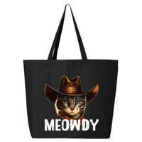Meowdy Cat Cow Funny Cat Meme 25L Jumbo Tote