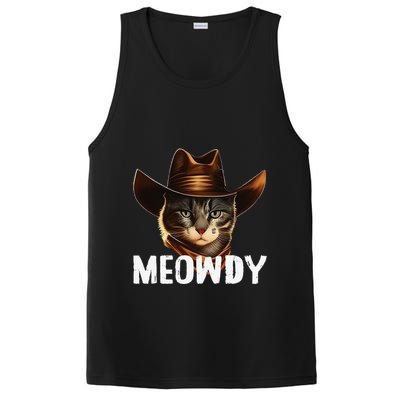 Meowdy Cat Cow Funny Cat Meme PosiCharge Competitor Tank