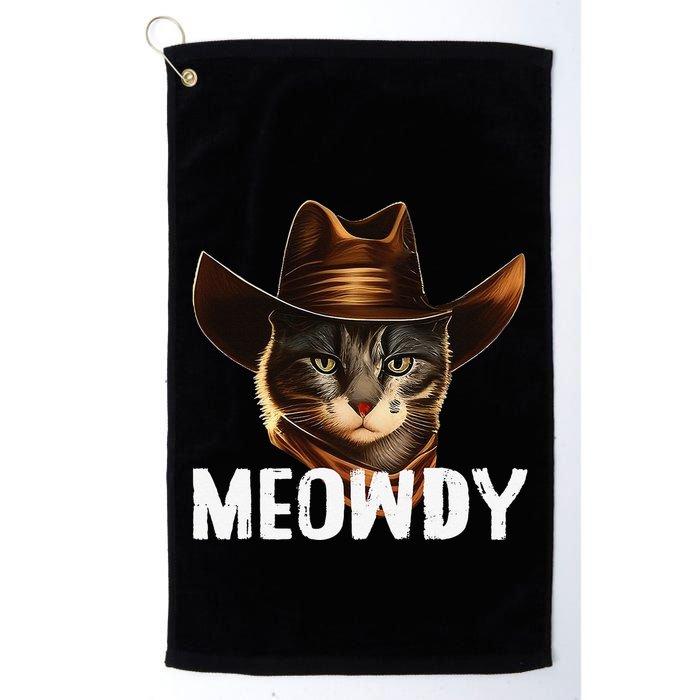 Meowdy Cat Cow Funny Cat Meme Golf Towel