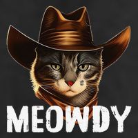 Meowdy Cat Cow Funny Cat Meme Golf Towel