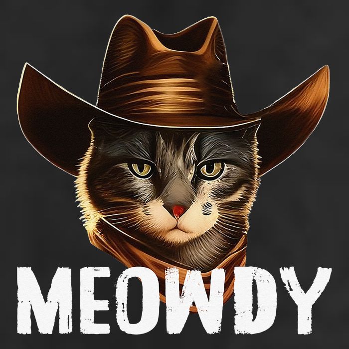 Meowdy Cat Cow Funny Cat Meme Golf Towel