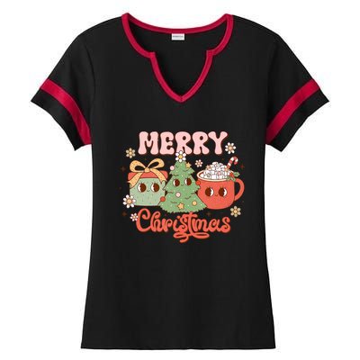 Merry Christmas Cozy And Cute Tank Top Ladies Halftime Notch Neck Tee