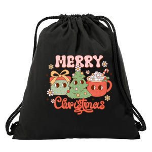 Merry Christmas Cozy And Cute Tank Top Drawstring Bag