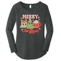 Merry Christmas Cozy And Cute Tank Top Women's Perfect Tri Tunic Long Sleeve Shirt