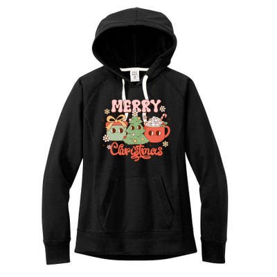 Merry Christmas Cozy And Cute Tank Top Women's Fleece Hoodie