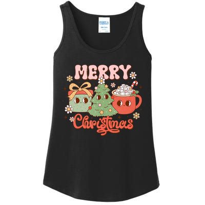 Merry Christmas Cozy And Cute Tank Top Ladies Essential Tank