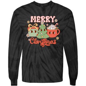 Merry Christmas Cozy And Cute Tank Top Tie-Dye Long Sleeve Shirt