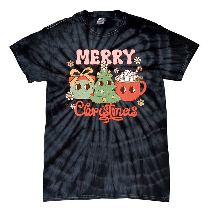 Merry Christmas Cozy And Cute Tank Top Tie-Dye T-Shirt