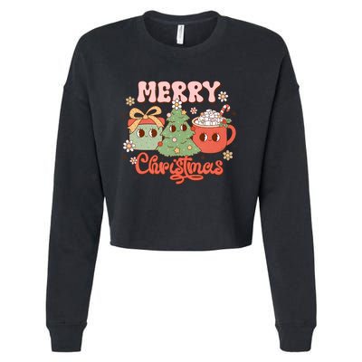 Merry Christmas Cozy And Cute Tank Top Cropped Pullover Crew