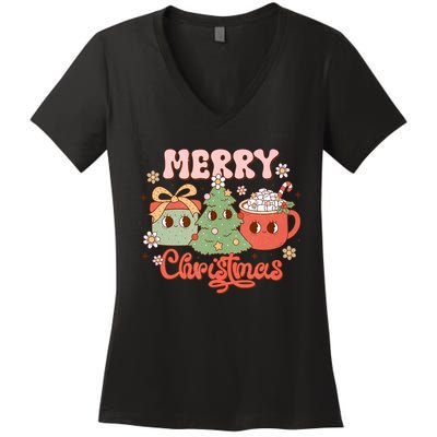 Merry Christmas Cozy And Cute Tank Top Women's V-Neck T-Shirt