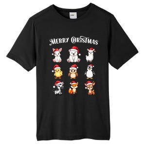 Merry Christmas Cute Animals Holiday Season Critters Tank Top Tall Fusion ChromaSoft Performance T-Shirt