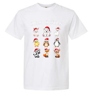 Merry Christmas Cute Animals Holiday Season Critters Tank Top Garment-Dyed Heavyweight T-Shirt