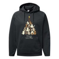 Meowy Christmas Cat Lover   Performance Fleece Hoodie