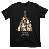 Meowy Christmas Cat Lover   T-Shirt