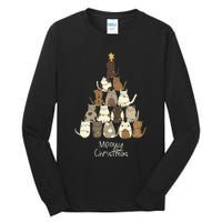 Meowy Christmas Cat Lover   Tall Long Sleeve T-Shirt