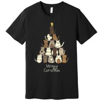 Meowy Christmas Cat Lover   Premium T-Shirt