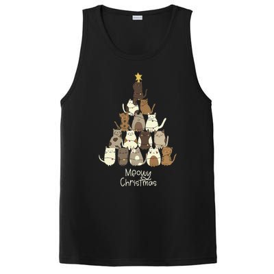 Meowy Christmas Cat Lover   PosiCharge Competitor Tank