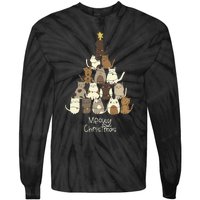 Meowy Christmas Cat Lover   Tie-Dye Long Sleeve Shirt