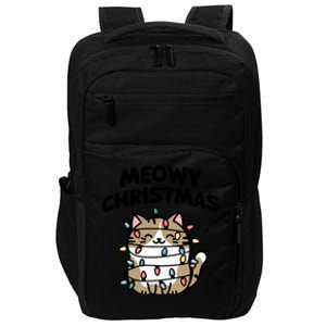 Meowy Christmas Christmas Cats Cat Lover Impact Tech Backpack