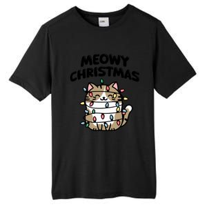 Meowy Christmas Christmas Cats Cat Lover Tall Fusion ChromaSoft Performance T-Shirt