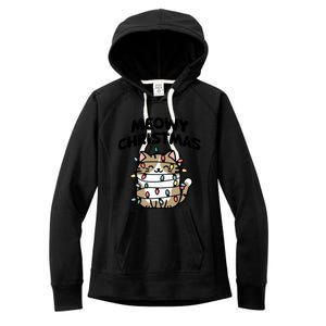 Meowy Christmas Christmas Cats Cat Lover Women's Fleece Hoodie