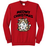 Meowy Christmas Christmas Cats Cat Lover Sweatshirt