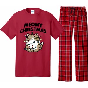 Meowy Christmas Christmas Cats Cat Lover Pajama Set