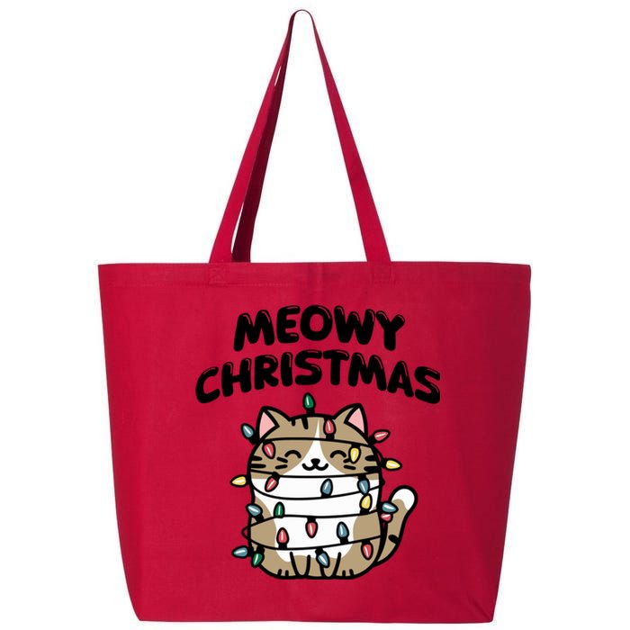 Meowy Christmas Christmas Cats Cat Lover 25L Jumbo Tote